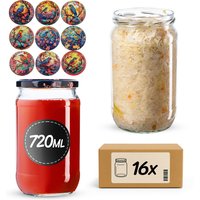 Słoiki na przetwory Niva 720ml fi 82 mm 48szt + wieczko Ptaki