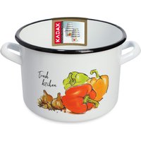 Garnek wysoki emaliowany 4.4L, papryka