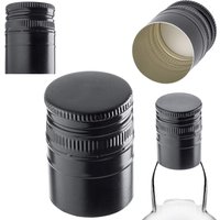 Aluminiowa zakrętka do butelek Annot fi 31.5mm długa czarna 100 szt.
