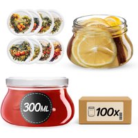 Słoiki na przetwory Raja 300ml fi 82 mm 100szt + wieczko Fruit heart