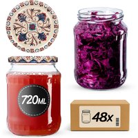 Słoiki na przetwory Jukka 720ml fi 82 mm 48szt + wieczko Ceramics 3