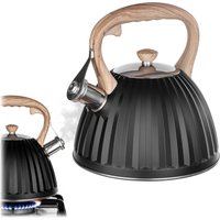Czajnik nierdzewny z gwizdkiem Ramsen 2.8L czarny