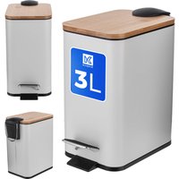 Kosz na śmieci łazienkowy Thelle 3L biały