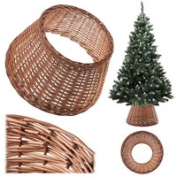 Osłona wiklinowa choinkowa naturalna Aliano 46.5cm jasna