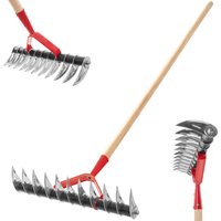 Aerator ręczny Strand z trzonkiem 143 cm, czerwony