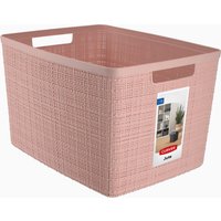 Koszyk do przechowywania Curver Jute L 20L, pudrowy róż