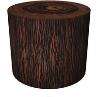 Okrągła pufa dekoracyjna Fosano, drewno