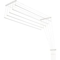 Suszarka sufitowa na pranie Resiga, 5 prętów, 180 cm, biała