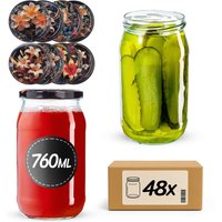 Słoiki na przetwory Niva 760ml fi 82 mm 48szt + wieczko Kwiaty