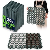 Kratka parkingowo-ogrodowa Forsa 50 x 50 cm 20 szt. 5 m² zielona