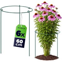 Podpora ogrodowa Mahet okrągła 60 cm stalowa zielona 6 szt.