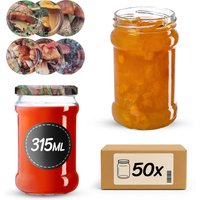 Słoiki na przetwory Seno 315ml fi 66 mm 50szt + wieczko Grzyby mix