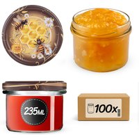 Słoiki na przetwory Tartu 235ml fi 82 mm 100szt + wieczko Miód