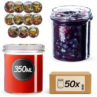 Słoiki na przetwory Avila 350ml fi 82 mm 50szt + wieczko Warzywa mix