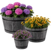 Donica na kwiaty Sori 23, 30, 40 cm, ciemny szary