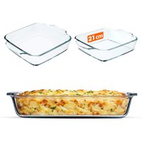 Naczynie żaroodporne kwadratowe 21 cm Adai