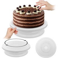 Patera obrotowa do tortów Tropea 28 cm biała