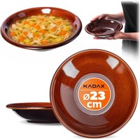 Talerz kamionkowy głęboki Olympia 23 cm, 2 szt.