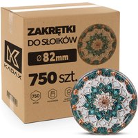 Metalowe wieczka do słoików Virbo 750szt fi 82 mm "Szmaragd"