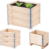 Obrzeże ogrodowe nadstawka paletowa Banari 3 szt. 60x80x20cm