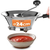 Przecierak do warzyw Rovereto 24 x 10.5 cm ze stali nierdzewnej z nóżkami