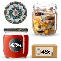 Słoiki na przetwory Salla 425ml fi 82 mm 48szt + wieczko Ceramics 1
