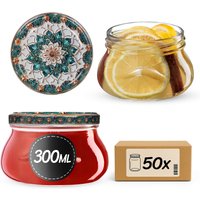 Słoiki na przetwory Raja 300ml fi 82 mm 50szt + wieczko Ceramics 1