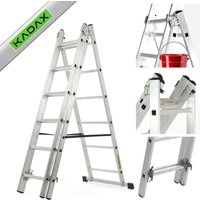 Drabina aluminiowa Holem, rozsuwana, 6-12 stopni, 150 kg