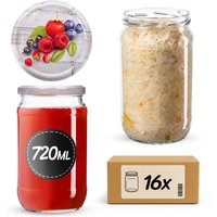 Słoiki na przetwory Niva 720ml fi 82 mm 48szt + wieczko Owoce