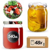Słoiki Senna 540ml 48szt fi 82 mm + wieczka "Mix warzyw"