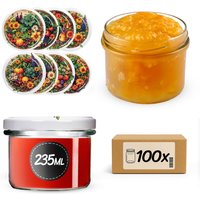 Słoiki na przetwory Tartu 235ml fi 82 mm 100szt + wieczko Warzywny mix