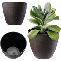 Donica na kwiaty 33 cm, ciemny brąz