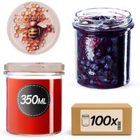 Słoiki na przetwory Avila 350ml fi 82 mm 100szt + wieczko Pszczoła