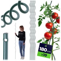 Tyczka spiralna do roślin Langeot 180 cm stal + PE 10 szt.