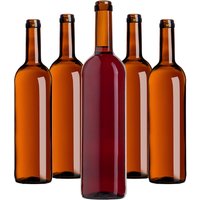 Butelka na wino Biagio 750ml brązowa bez korka 30 szt.