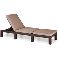 Leżak ogrodowy Keter Daytona Deluxe 65 x 195 cm, brązowy