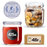 Słoiki na przetwory Salla 425ml fi 82 mm 48szt + wieczko Makatka