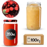 Słoiki na przetwory Gera 350ml fi 66 mm 100szt + wieczka "Owoce leśne"