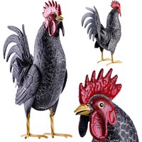 Figura ogrodowa Esson kogut czarny stalowa 37 cm