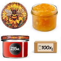Słoiki na przetwory Tartu 235ml fi 82 mm 100szt + wieczko Bee of the fusion