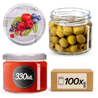Słoiki na przetwory Sonka 330ml fi 82 mm 100szt + wieczko Owoce
