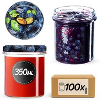 Słoiki na przetwory Avila 350ml 100szt fi 82 mm + wieczka "Śliwki"