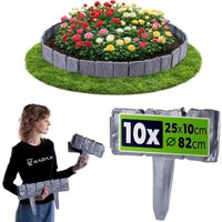 Płotek ogrodowy Gouex obrzeże 25 cm szary 10 szt.