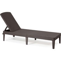 Leżak ogrodowy Keter Jaipur 58 x 151 cm, brązowy