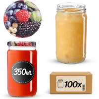 Słoiki na przetwory Gera 350ml fi 66 mm 100szt + wieczko Owoce leśne