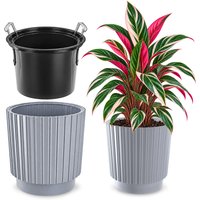 Doniczka na kwiaty Morley 40 cm platynowa