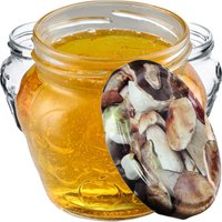 Słoiki Kemi 200ml 100szt fi 66 mm + wieczka "Grzyby"