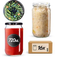 Słoiki na przetwory Niva 720ml fi 82 mm 48szt + wieczko Ogórki czarne