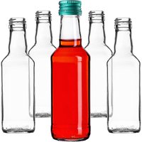 Szklana butelka Monopol 200ml z zieloną zakrętką 50 szt.