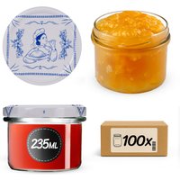 Słoiki na przetwory Tartu 235ml fi 82 mm 100szt + wieczko Makatka